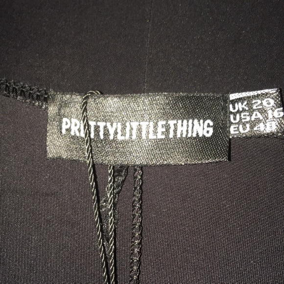 Plus Black WideLeg Slinky Trouser - Picture 3 of 6